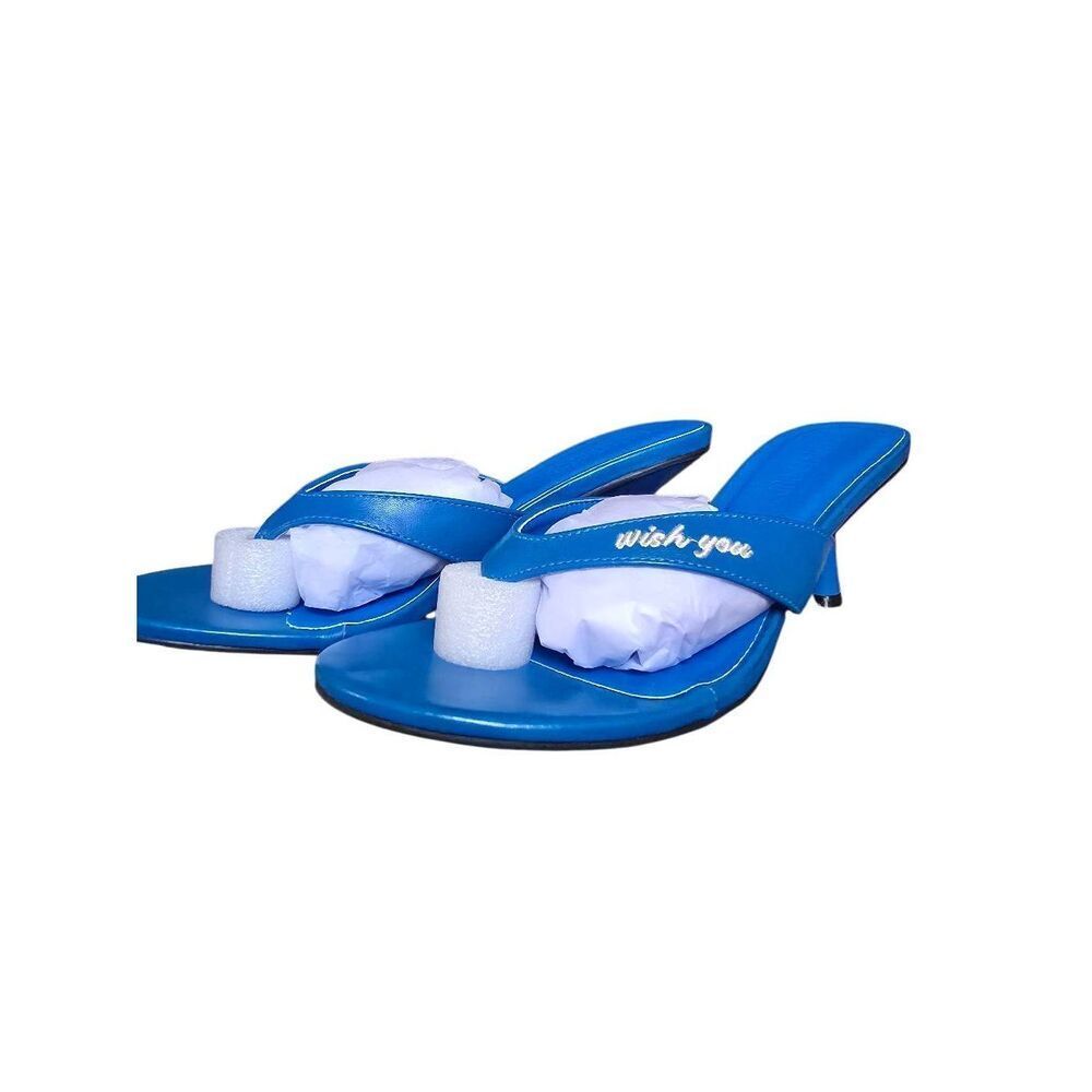 Current Mood Turquoise Kitten Heels